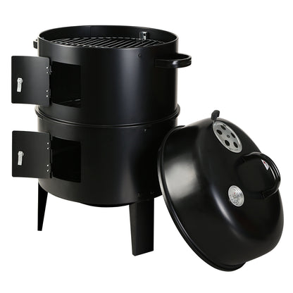 Grillz BBQ 3-In-1 Charcoal Smoker