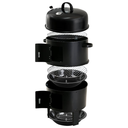 Grillz BBQ 3-In-1 Charcoal Smoker