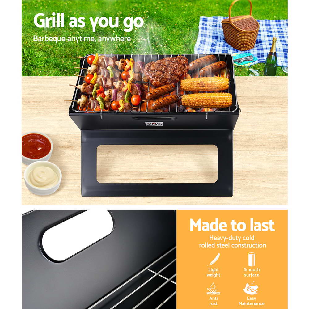 Grillz BBQ Charcoal Smoker Foldable