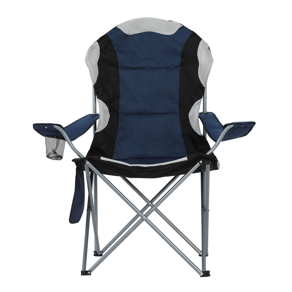 Weisshorn Folding Chairs x 2 Navy