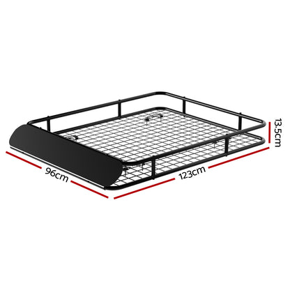 Giantz Universal Roof Rack Basket 123cm Black