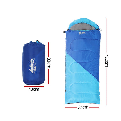 Weisshorn Sleeping Bag Kids Single 172cm (Blue)