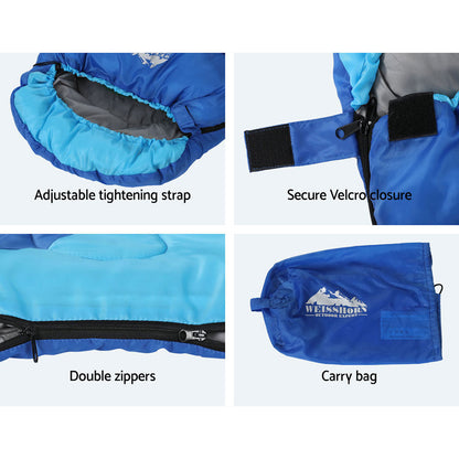 Weisshorn Sleeping Bag Kids Single 172cm (Blue)