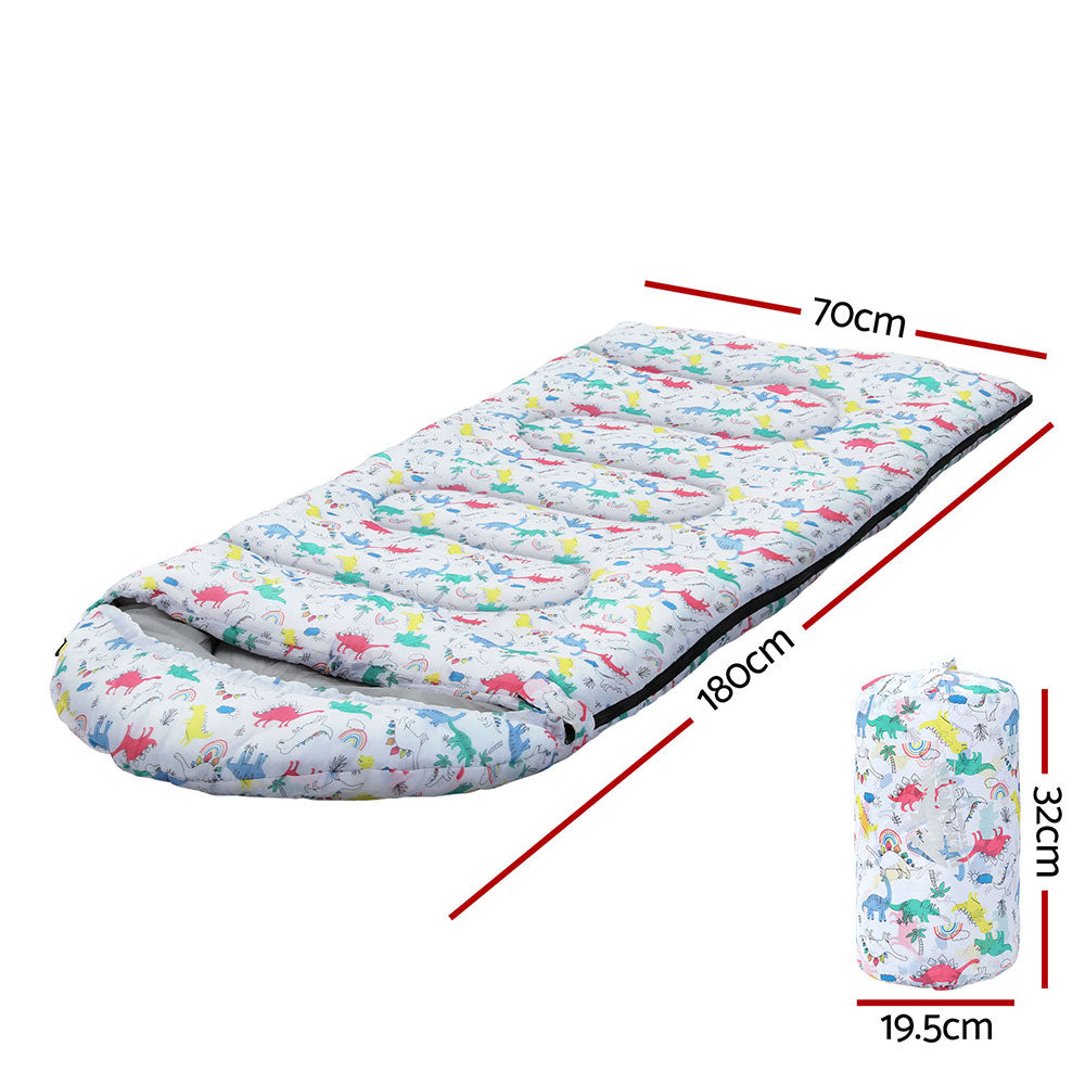 Weisshorn Sleeping Bag Kids Single 180cm (White)