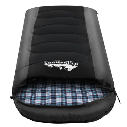 Weisshorn Sleeping Bag Single (Black)  -20°C