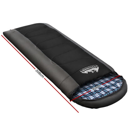 Weisshorn Sleeping Bag Single (Black)  -20°C