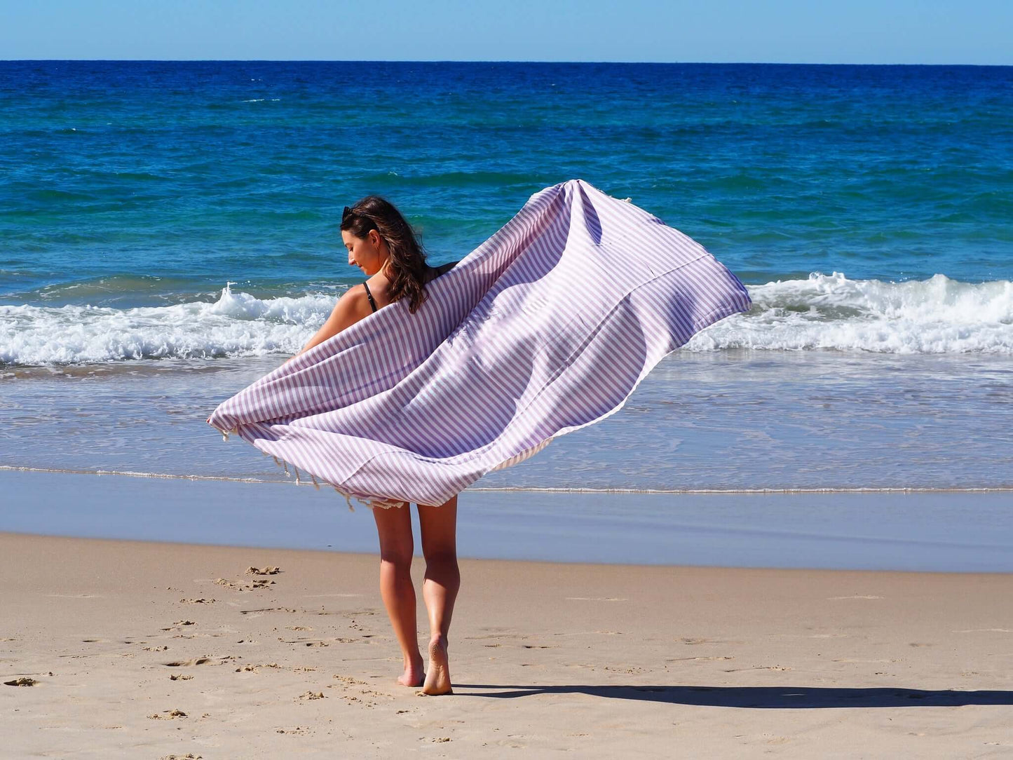 PORTSEA TURKISH COTTON TOWEL - LILAC