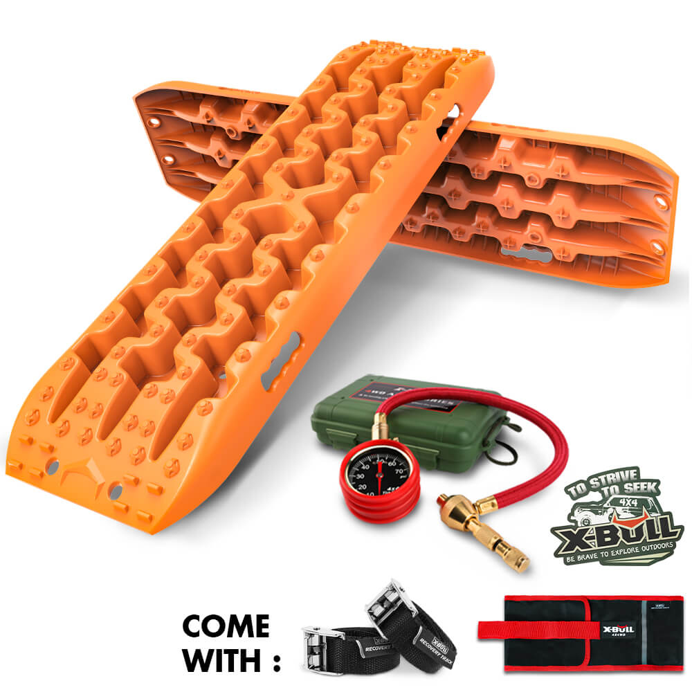 X-BULL Gen 3.0 Recovery Tracks Orange & Tyre Deflator