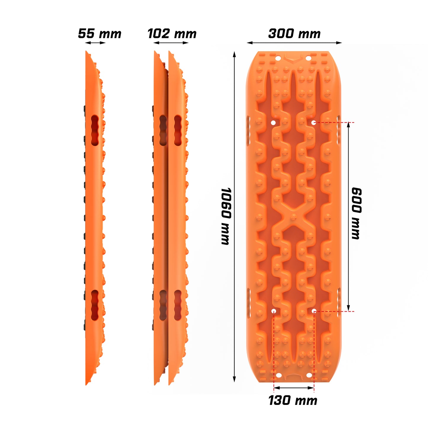 X-BULL Gen 3.0 Recovery Tracks Orange & Tyre Deflator