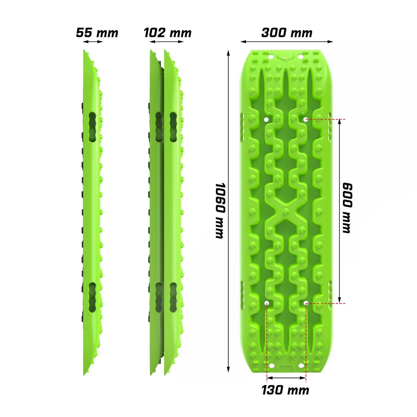 X-BULL Gen 3.0 Recovery Tracks Green & Tyre Deflator