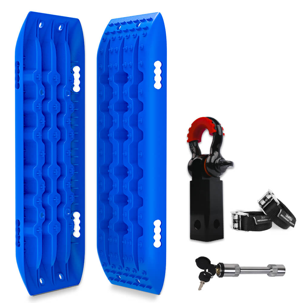 X-BULL Gen 2.0 Blue Recovery Tracks Hitch Receiver 5T 2PCS