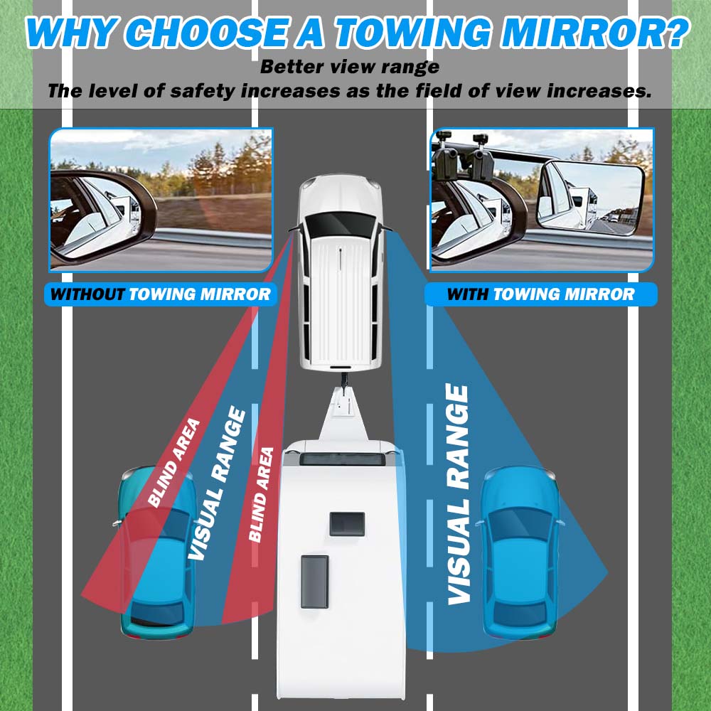 2 x Towing Mirrors