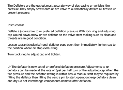 X-BULL Brass Tyre Deflators 0-60 PSI