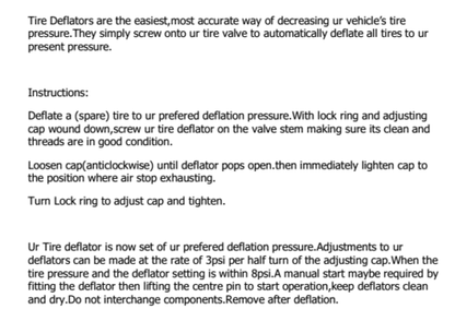 X-BULL Brass Tyre Deflators 0-60 PSI