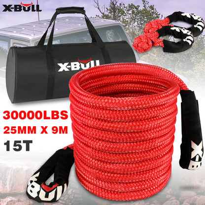 X-BULL Kinetic Rope 25mm x 9m Snatch Strap