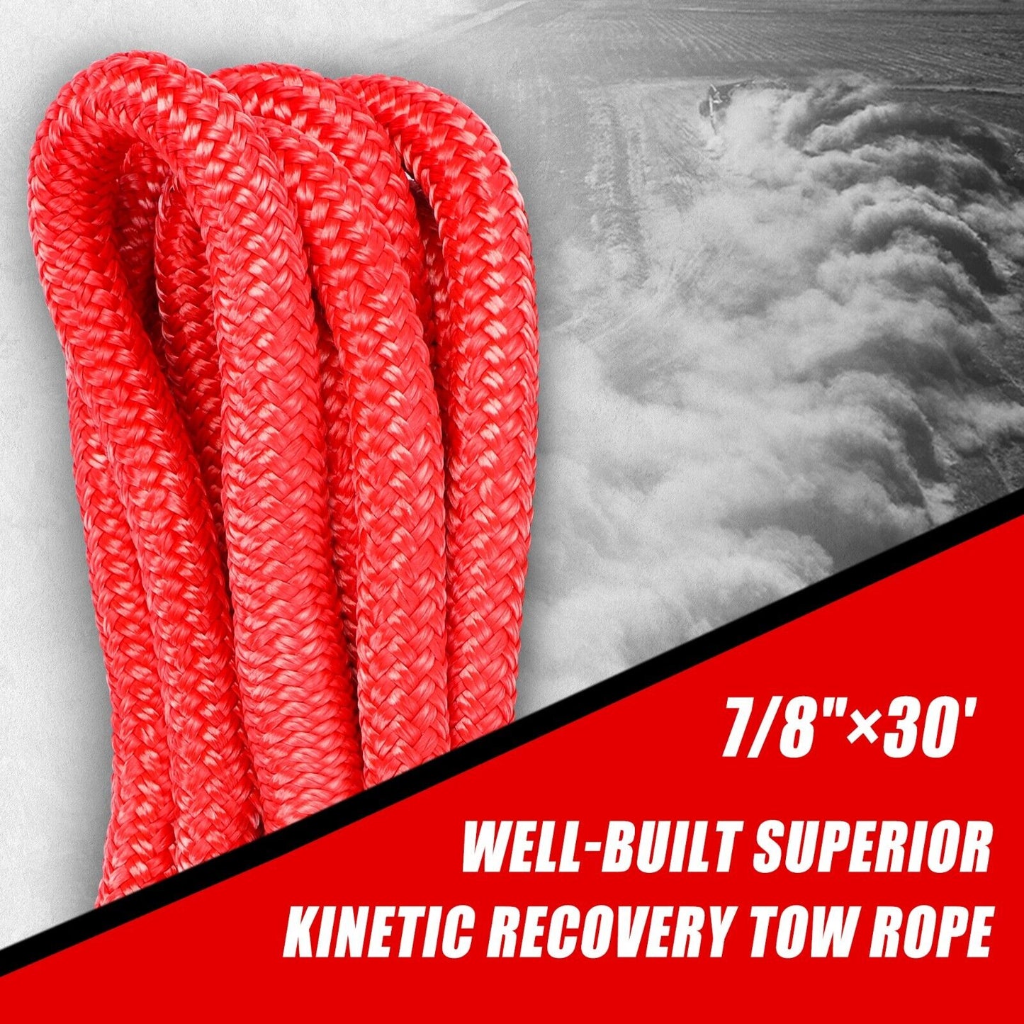 X-BULL Kinetic Rope 22mm x 9m Snatch Strap