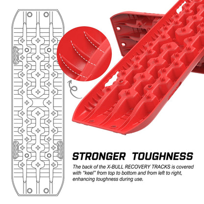 X-BULL Gen 3.0 2pcs Red Recovery tracks