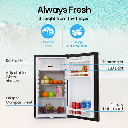 GECKO 95L Portable Upright Fridge Freezer 12V/24V/240V