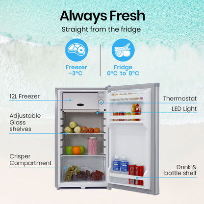 GECKO 95L Portable Upright Fridge Freezer 12V/24V/240V