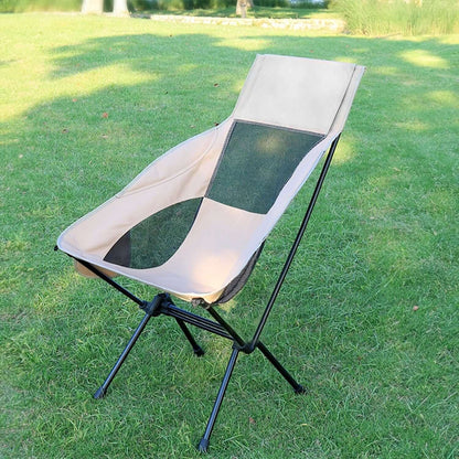 KILIROO Camping Folding Chair with Storage Bag (Beige)