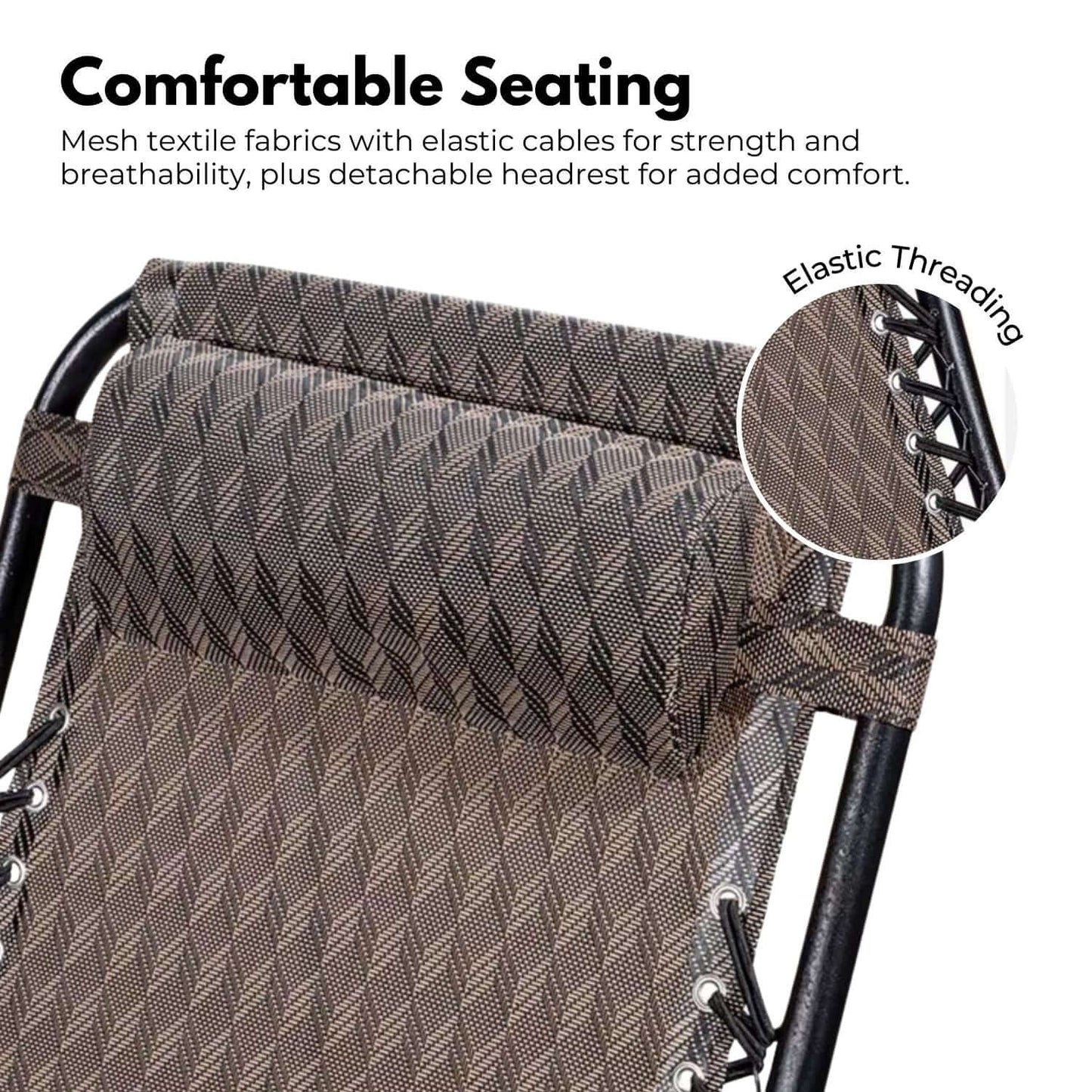 KILIROO Folding Reclining Camping Chair (Argyle)