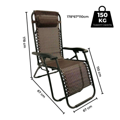 KILIROO Folding Reclining Camping Chair (Argyle)